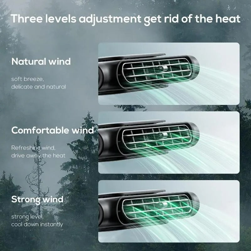 Car Seat Fan USB Plug-in Dual Turbo High Wind Power Car Interior Rear Pillow Car Fan Mivoza Deutschland