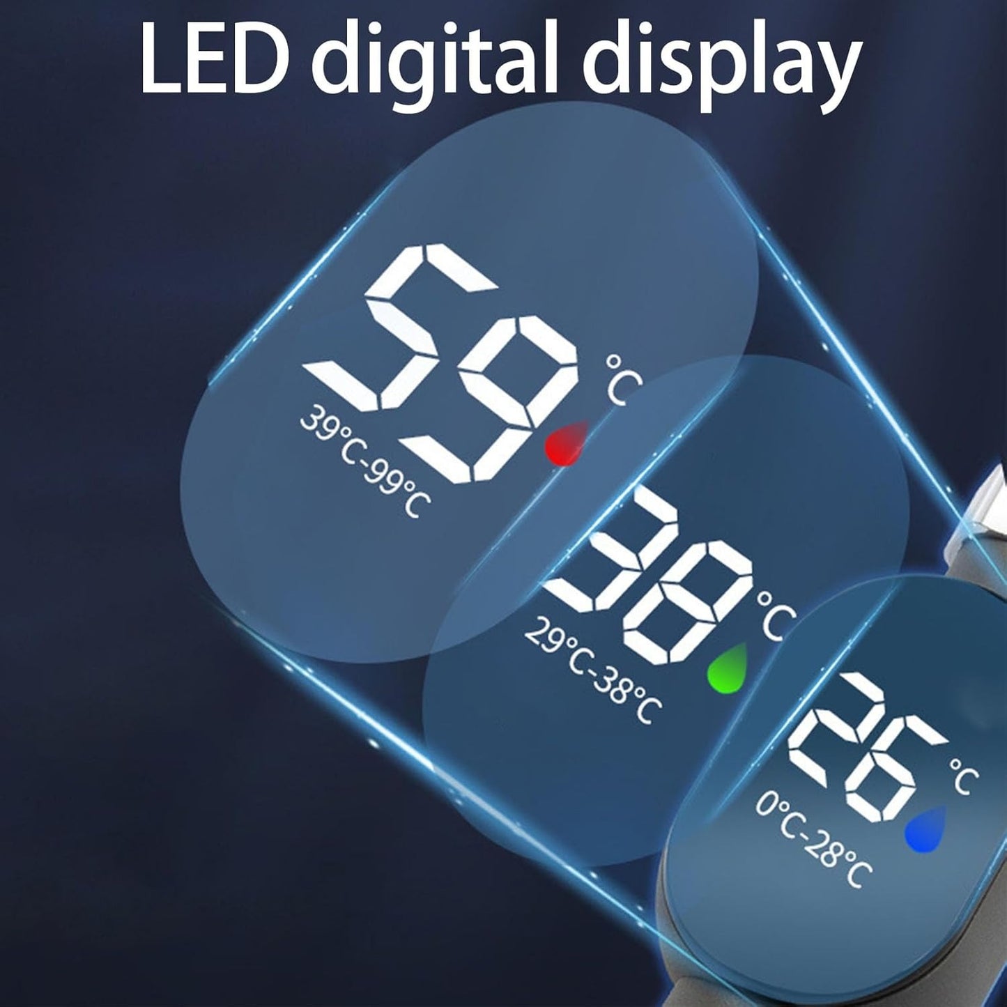 Digitales Duschthermometer — Perfekte Wassertemperatur den ganzen Winter über