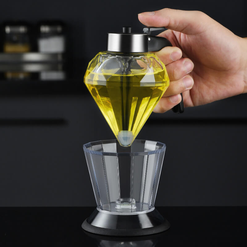 Eleganter ÖL- & Sirupspender aus Glas – Für sauberes Ausgießen mit Stil Mivoza Deutschland