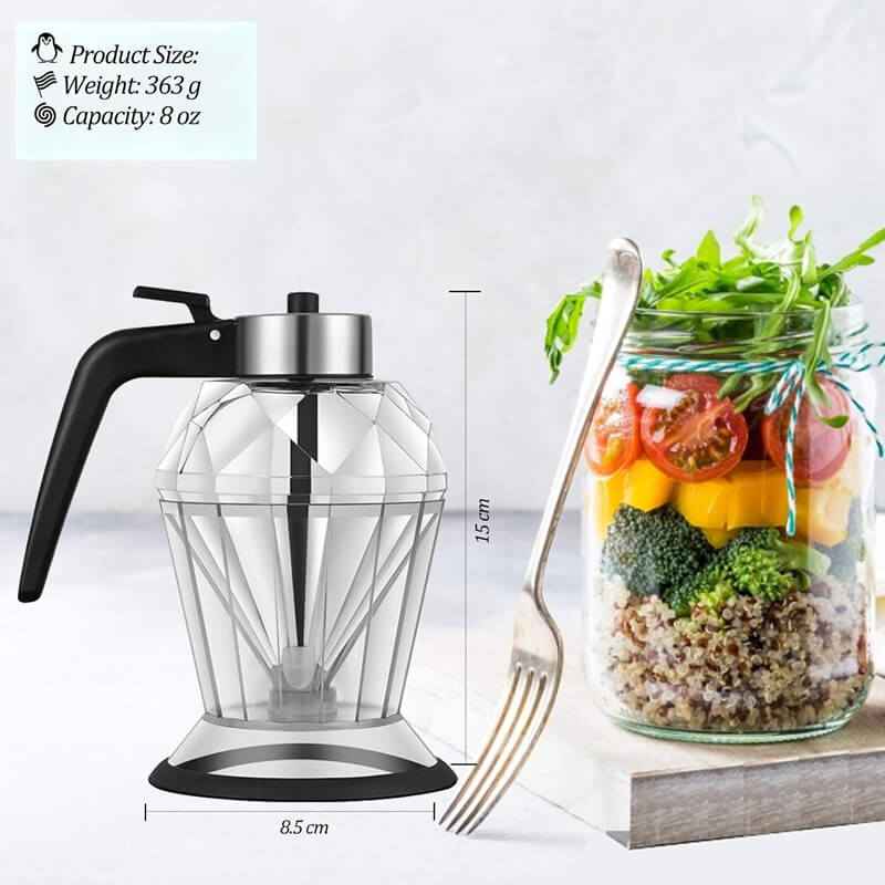 Eleganter ÖL- & Sirupspender aus Glas – Für sauberes Ausgießen mit Stil Mivoza Deutschland