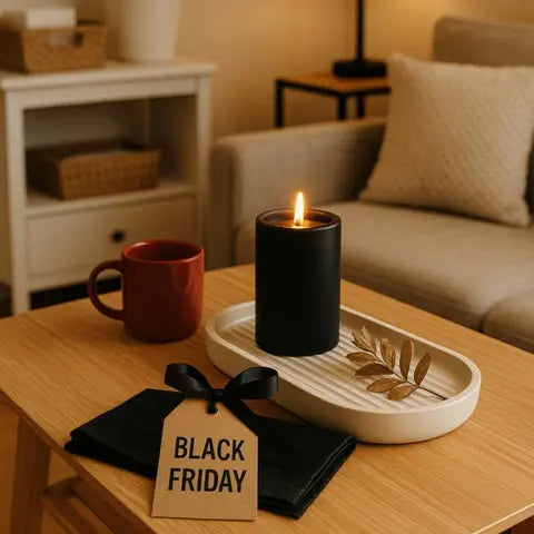 Elegante Black Friday Angebote mit stilvollen Wohnaccessoires und Haushaltsprodukten