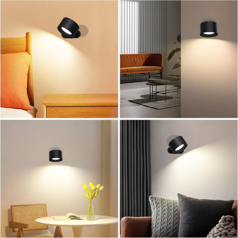 1+1 GRATIS | Rotierbare kabellose LED-Wandleuchte – Flexible, tragbare Beleuchtungslösung Mivoza Deutschland