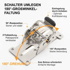 Klappbare Tischbeine - Verwandeln Sie jeden Tisch in ein platzsparendes Wunder (90° Auto-Lock)