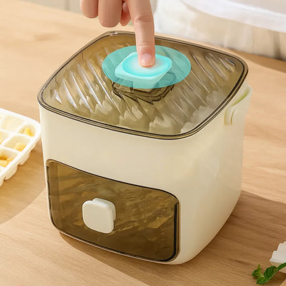 Eiswürfelbox mit Druckfunktion – 48 Würfel ohne Kleckern & ohne Mühe