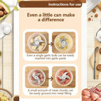 Electric Garlic Chopper,Mini Portable Veggie Chopper Mivoza Deutschland