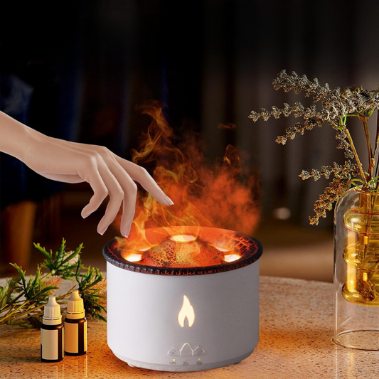 Vulkan-Ultraschall-Luftbefeuchter – Aromatherapie & LED-Licht Mivoza Deutschland
