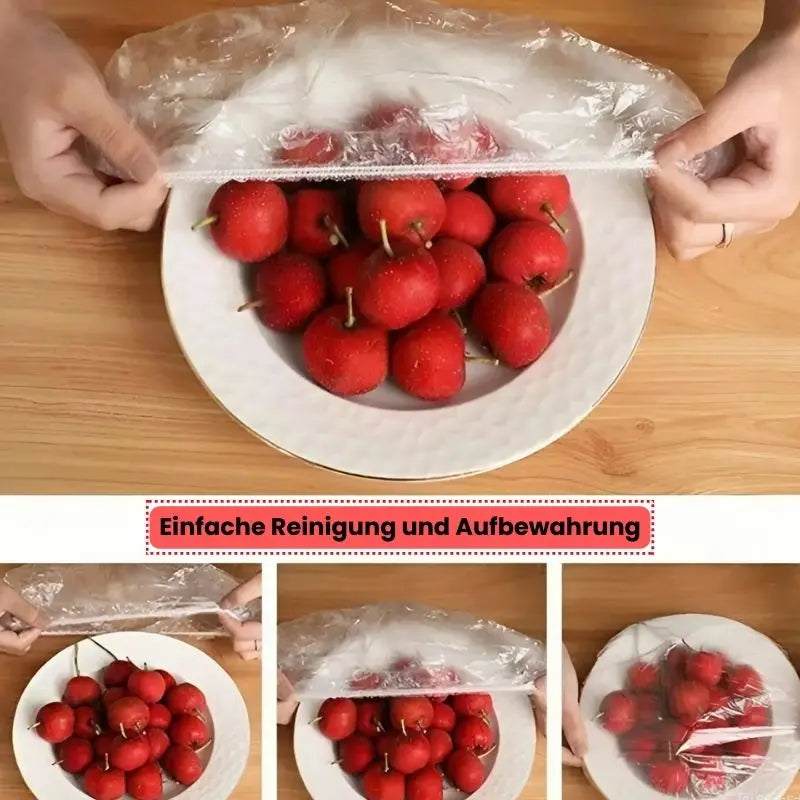 100er-Pack aufrollbare Frischhaltefolien für Lebensmittel Mivoza Deutschland