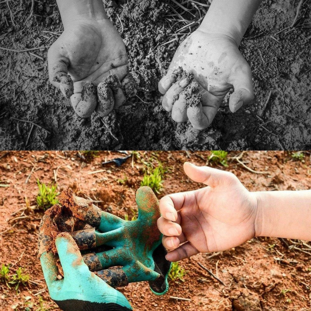 1 Paar Gartenhandschuhe mit Krallen – Pflanzen ohne Werkzeug Mivoza Deutschland