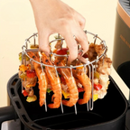 Heißluftfritteusen-Grillaufsatz mit Spießen
