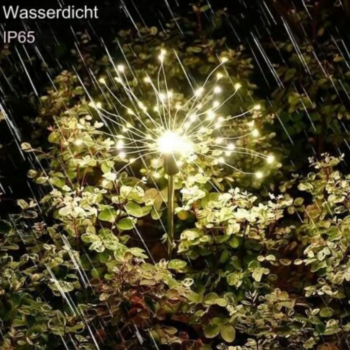 Wasserdichte Solar-Garten-Feuerwerkslampe - 90 LEDs