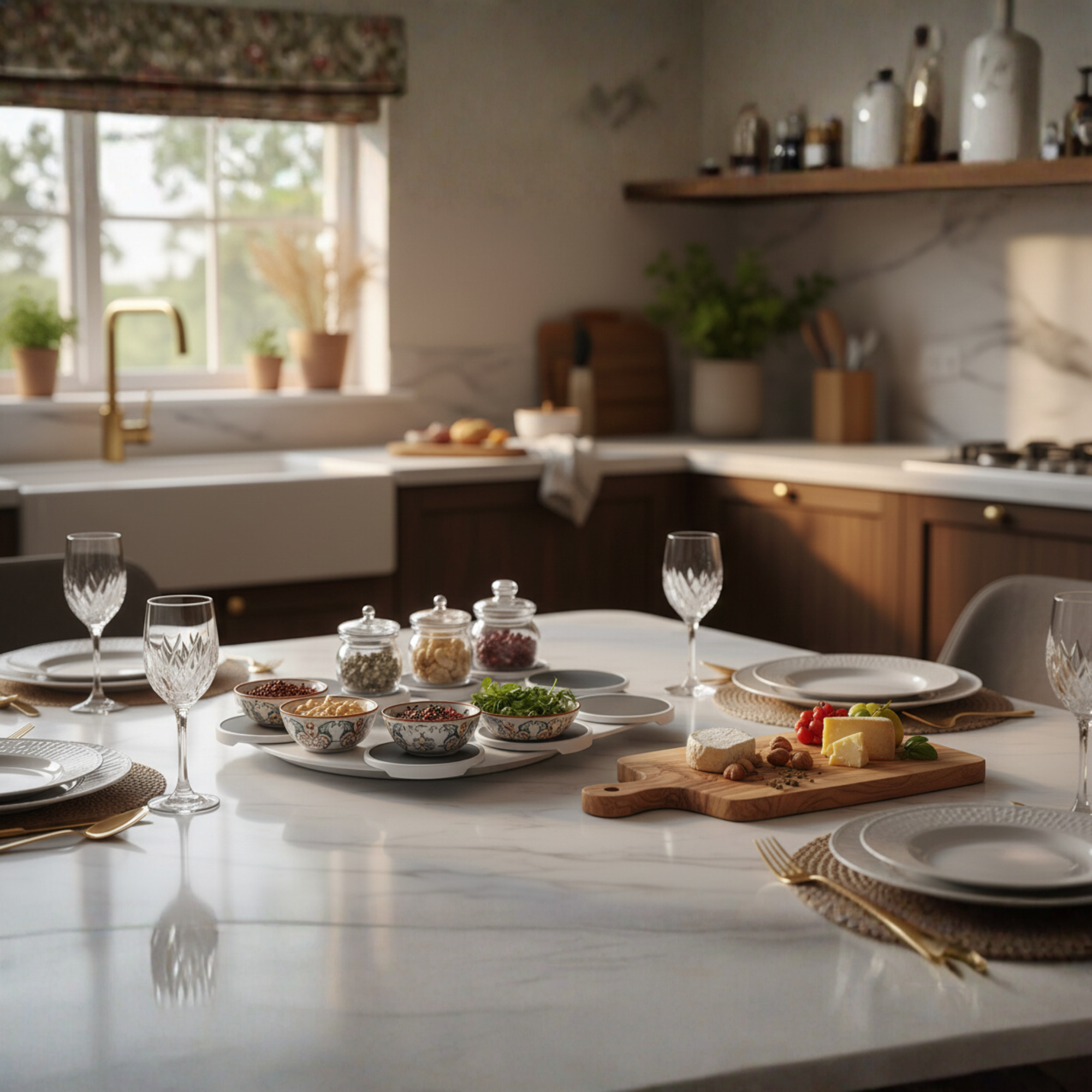 Drehbares Serviertablett – Kein Strecken Mehr Nötig