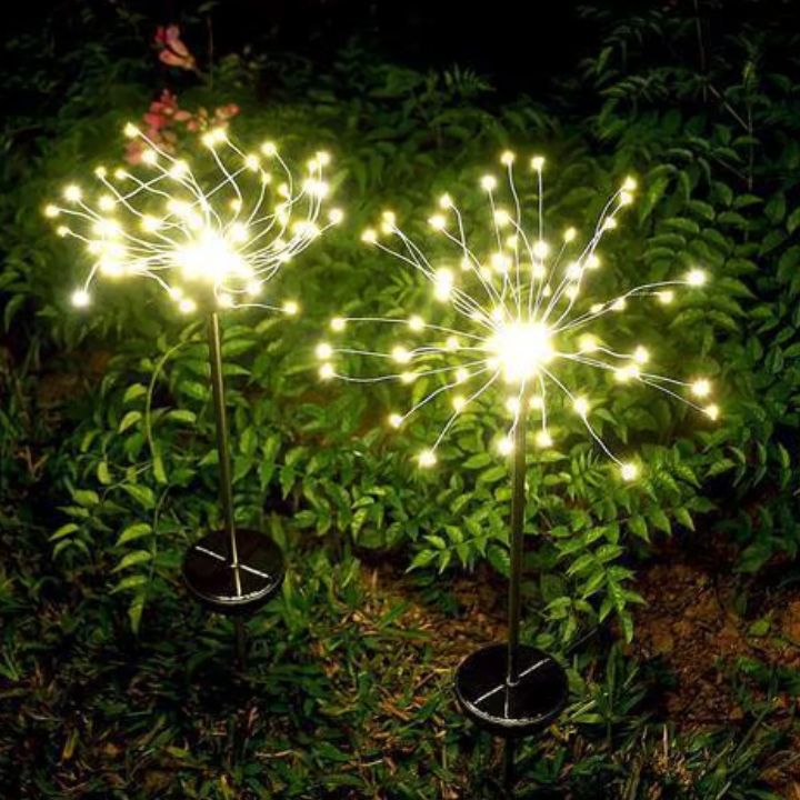 Wasserdichte Solar-Garten-Feuerwerkslampe - 90 LEDs