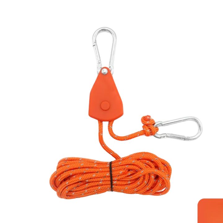 4 Stück | Verstellbares Outdoor-Campingseil – stabil, reflektierend und kompakt