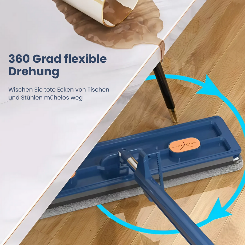 360° drehbarer Flachmopp mit Selbstabsaugfunktion