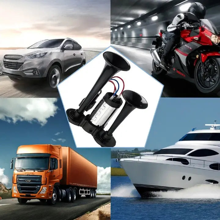 12V Drucklufthupe mit Kompressor – Laut & wetterfest Mivoza Deutschland