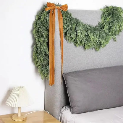 ⛄2025 Christmas Artificial Cypress Leaf Vine Wreath🎄 Mivoza Deutschland