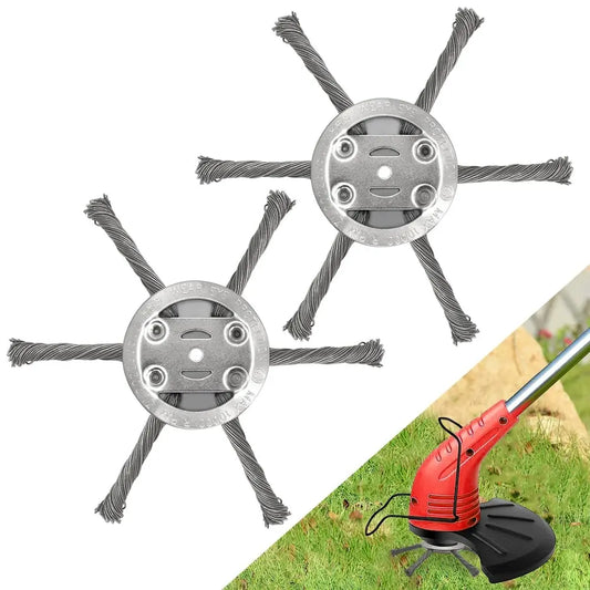 15 cm Drahtbürstenkopf für Rasentrimmer – Unkrautbürste für Hof, Wege & Garten Mivoza Deutschland