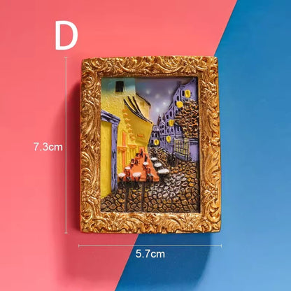 Van Gogh Kühlschrankmagnete mit 3D-Kunstdetails Mivoza Deutschland