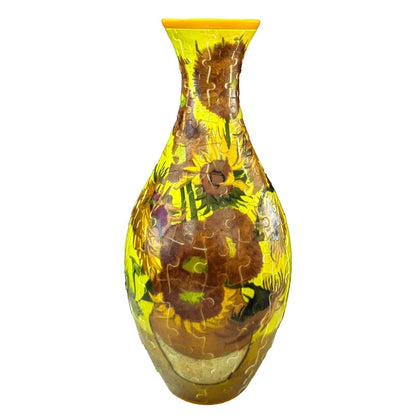 3D-Puzzle-Vase – Dekorative Blumenvase mit abnehmbarem Wasserbecher