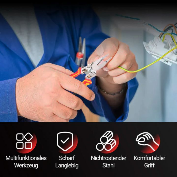 8-in-1 Abisolierzange mit Spannungsprüfer Mivoza Deutschland