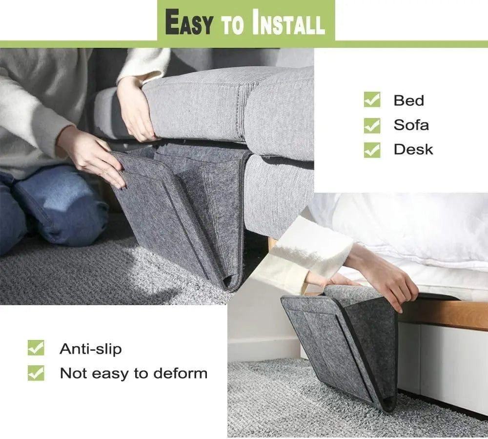 1+1 GRATIS | Hängende Bett-Organizer – Platzsparende Aufbewahrung mit großen Taschen Mivoza Deutschland