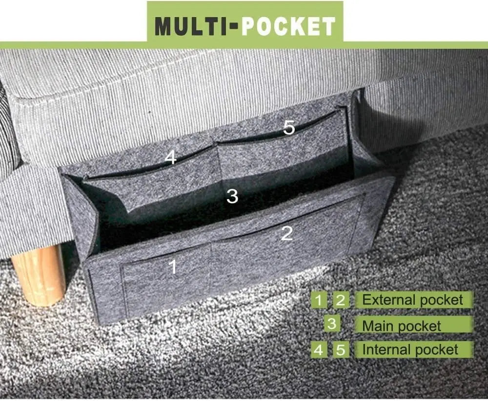 1+1 GRATIS | Hängende Bett-Organizer – Platzsparende Aufbewahrung mit großen Taschen Mivoza Deutschland