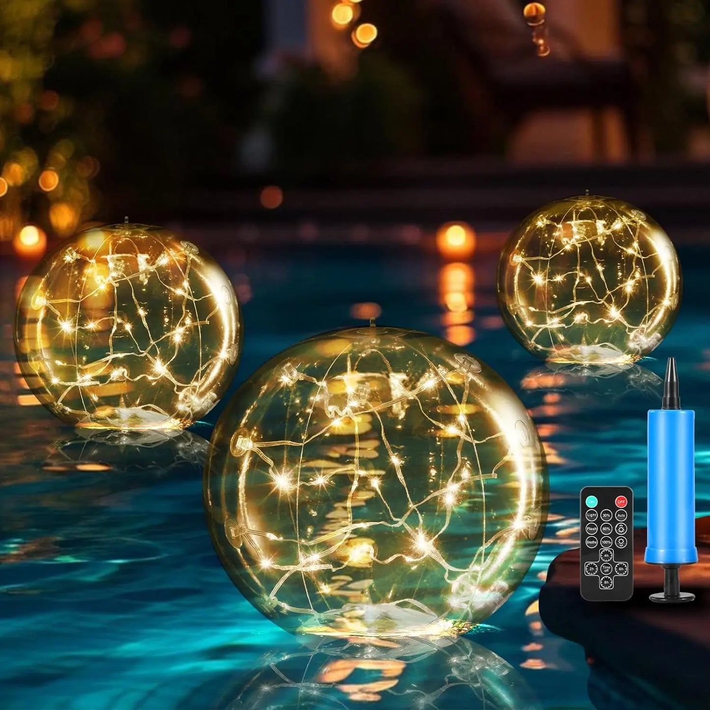 1+1 GRATIS | Solar Schwimmende Poolleuchten – Wasserdicht & Farbwechselnd Mivoza Deutschland