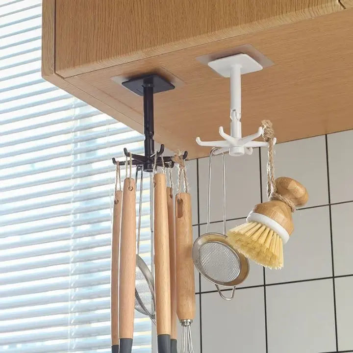 1+1 Gratis | 360° Drehbarer Klapphaken – Platzsparend & selbstklebend Mivoza Deutschland