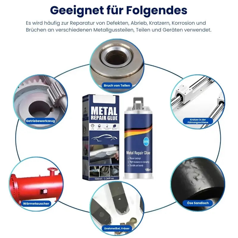 1+1 Gratis | Schnell trocknender, wasserfester Metall-Reparaturklebstoff Mivoza Deutschland