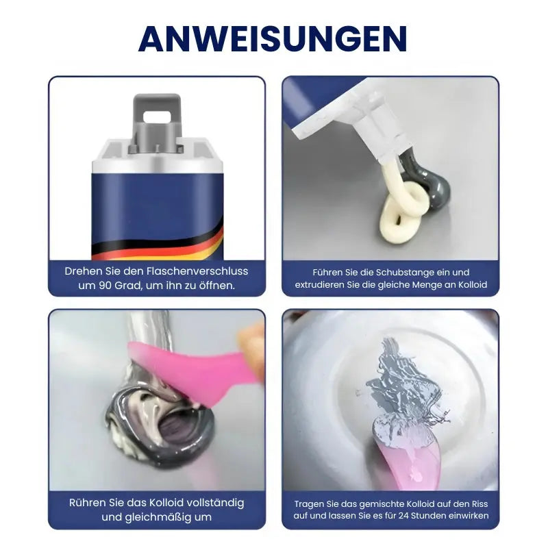 1+1 Gratis | Schnell trocknender, wasserfester Metall-Reparaturklebstoff Mivoza Deutschland