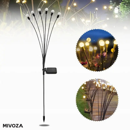 1+1 Gratis | Strahlende Solar LED Garten Feuerwerk Lichter Mivoza Deutschland