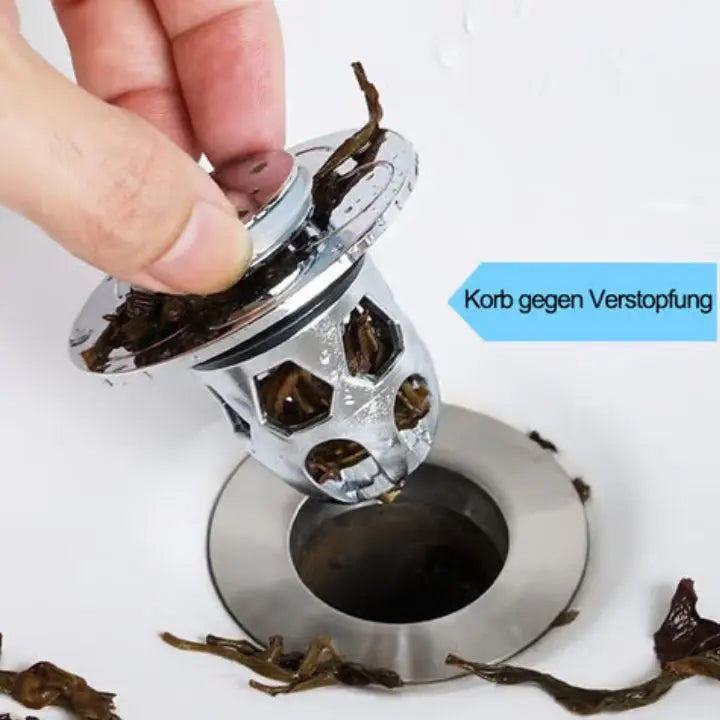 1+1 Gratis | Universeller Abflussstopfen – Anti-Verstopfung für Waschbecken Mivoza Deutschland