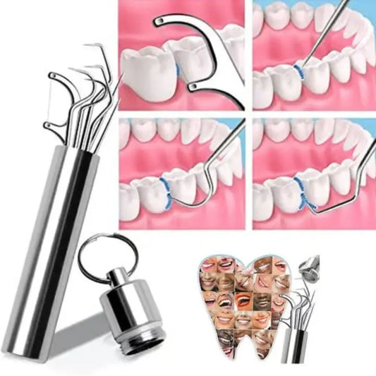 1+1 Gratis | Zahnstocher Set aus Edelstahl (7 Stück) Mivoza Deutschland