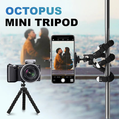 Flexibles Octopus Mini-Stativ für Kameras und Smartphones