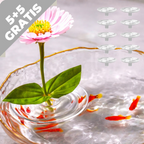 Schwimmender Blumenhalter – Hält Stiele mühelos aufrecht (10 Stück)