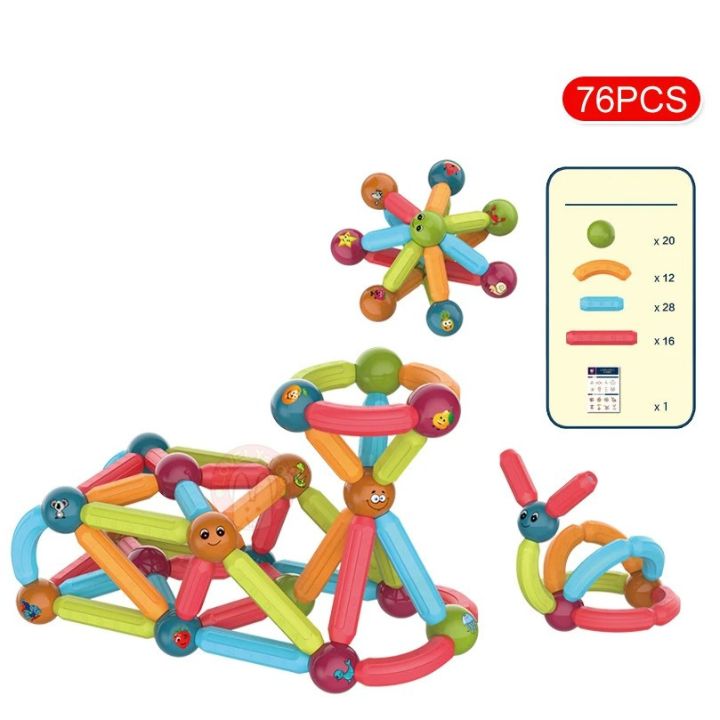 Lernspiel Magnetische Bauklötze für Kreatives Bauen und Spielen