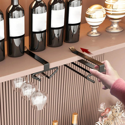 Weinregal zur Unterbau-Montage — Platzsparender Glashalter mit einfacher Installation Mivoza Deutschland