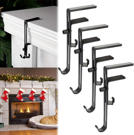 2-in-1 Deko-Haken Kamin — Praktisch für Strümpfe & Festschmuck 2er-Set Mivoza Deutschland