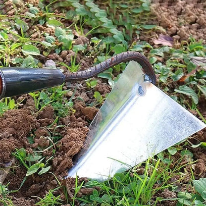 2-in-1 Edelstahl Dreieck Unkrautentferner & Bodenlockerer Mivoza Deutschland