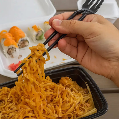2-in-1 Gabel & Essstäbchen – Ideal für Pasta, Sushi, Salat & Dessert Mivoza Deutschland
