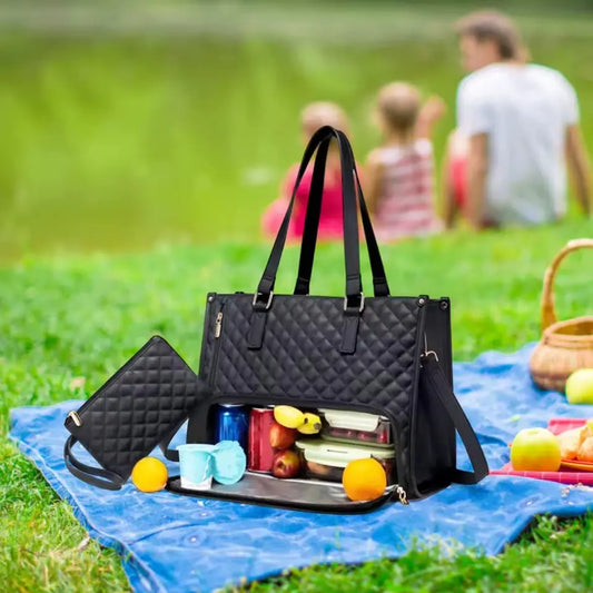 2-in-1 Isolier-Tasche mit Laptopfach – Stilvoll & Praktisch für Arbeit und Alltag Mivoza Deutschland