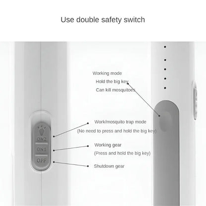 2-in-1-Lampe für elektrische Klatsche und Mückenvertilger Mivoza Deutschland
