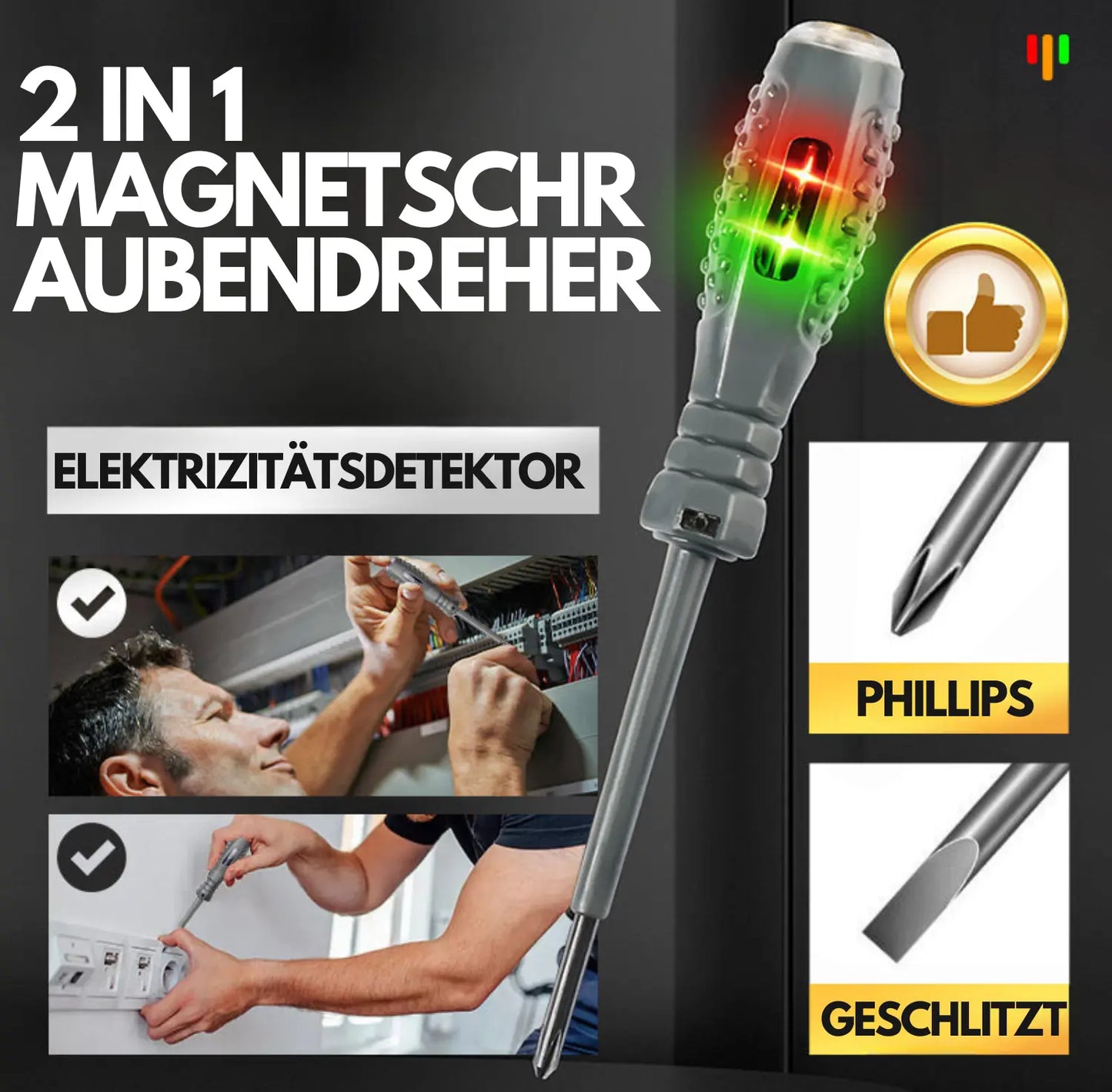 2-in-1 Spannungsprüfer Schraubendreher (2 Stück/Set) Mivoza Deutschland