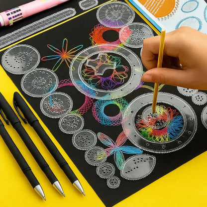 22-teiliges Spiral-Lineal-Set – Kreatives Zeichnen mit System Mivoza Deutschland