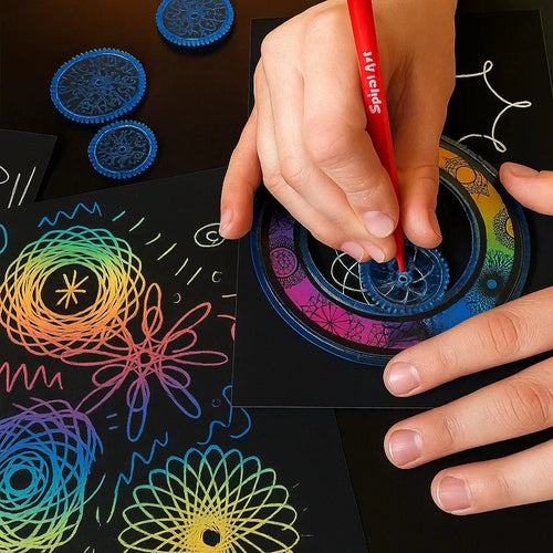 22-teiliges Spiral-Lineal-Set – Kreatives Zeichnen mit System Mivoza Deutschland