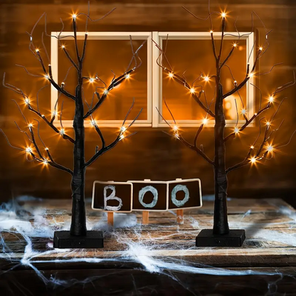 24 LED-Halloween-Birkenbaumlampe