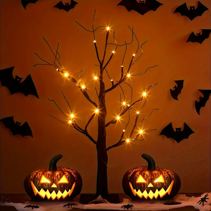 24 LED-Halloween-Birkenbaumlampe