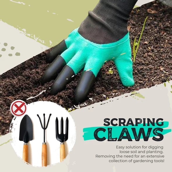 1 Paar Gartenhandschuhe mit Krallen – Pflanzen ohne Werkzeug Mivoza Deutschland