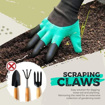 1 Paar Gartenhandschuhe mit Krallen – Pflanzen ohne Werkzeug Mivoza Deutschland