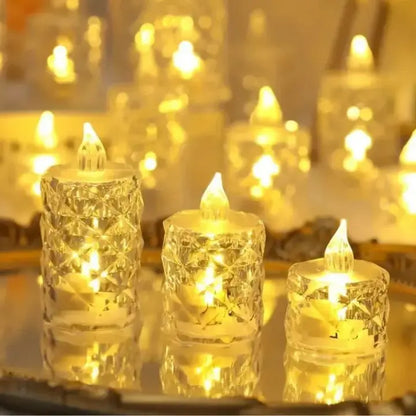 2+1 Gratis | Kristall LED-Kerze – Flammenlos, Sicher & Stilvoll Mivoza Deutschland